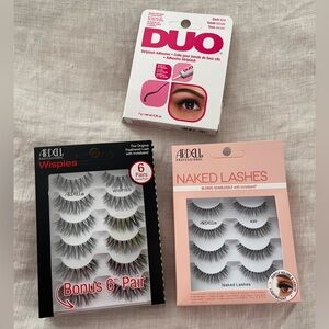 Ardell Wispies and Naked Lashes with Duo Adhesive